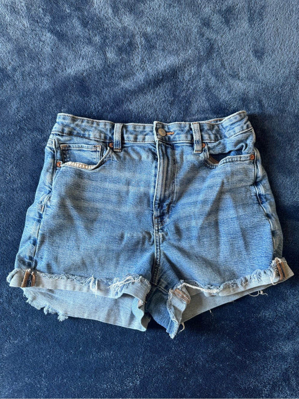 American Eagle Outfitters Light Blue Denim Cutoff Shorts